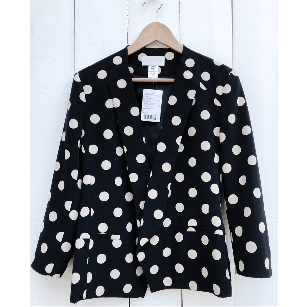 Anthropologie Corey Lynn Calter Point Blazer Dots - Picture 8 of 13
